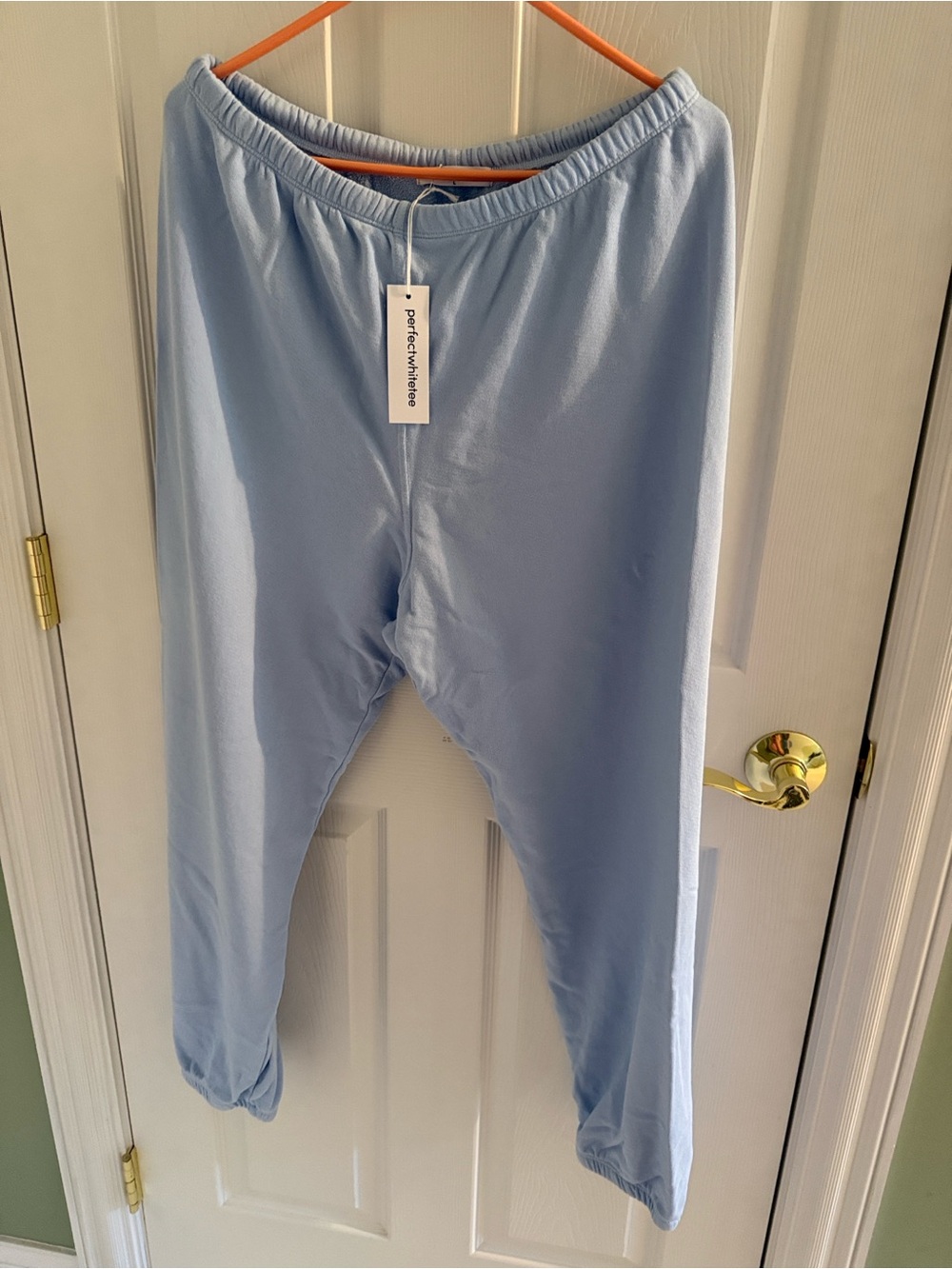 Perfectwhitetee Johnny Sweatpants, sky blue, large